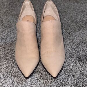 Gianni Bini Taupe Ankle Booties with Studded Trim